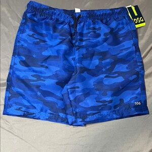 DSG boys Blue Camo rec Shorts